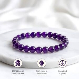 Read more about the article Amethyst Bracelet – The Stone of Peace, Wisdom & Positive Energy