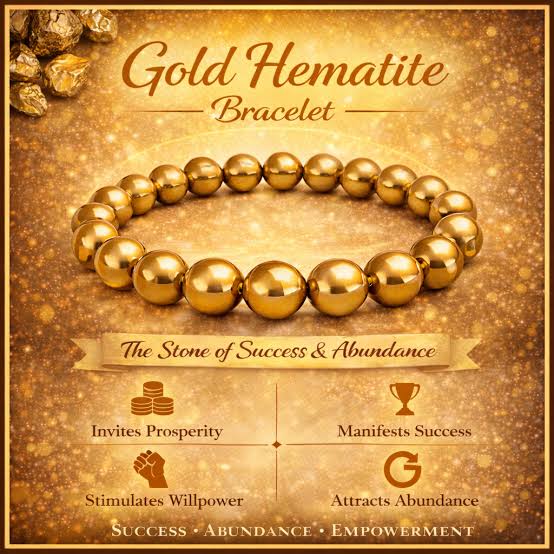 Read more about the article Golden Hematite Bracelet – The Brilliant Stone of Confidence, Success & Timeless Luxury