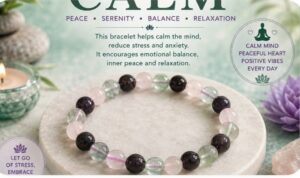 Read more about the article 🌿 Calm Mind Bracelet – A Meaningful Gemstone Symbol of Peace, Relaxation & Inner Balance