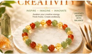 Read more about the article Creativity Crystal Bracelet – A Symbol of Imagination, Inspiration, Focus & Original Ideas