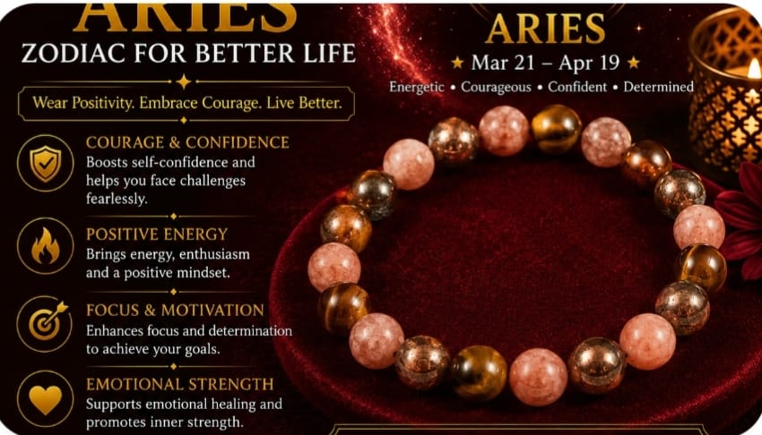 Read more about the article Aries Bracelet – A Powerful Symbol of Courage, Confidence, Energy & New Beginnings
