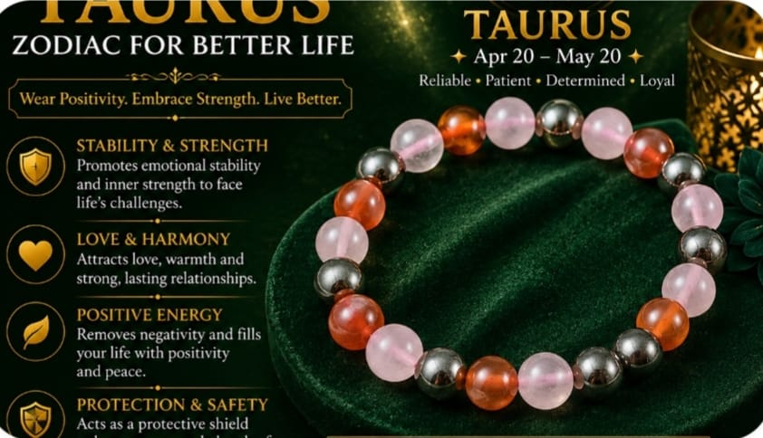 Read more about the article ♉ Taurus Bracelet – A Symbol of Stability, Confidence, Prosperity & Inner Balance