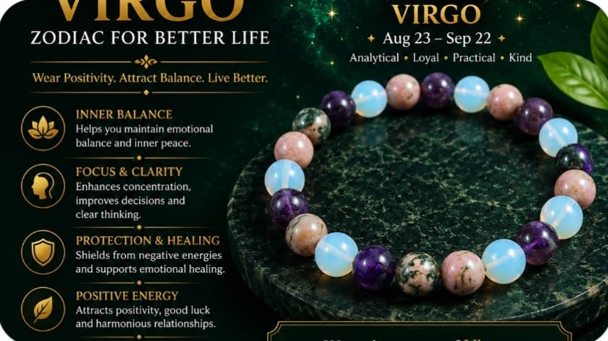 Read more about the article ♍ Virgo Bracelet – A Symbol of Clarity, Practicality, Focus & Personal Growth