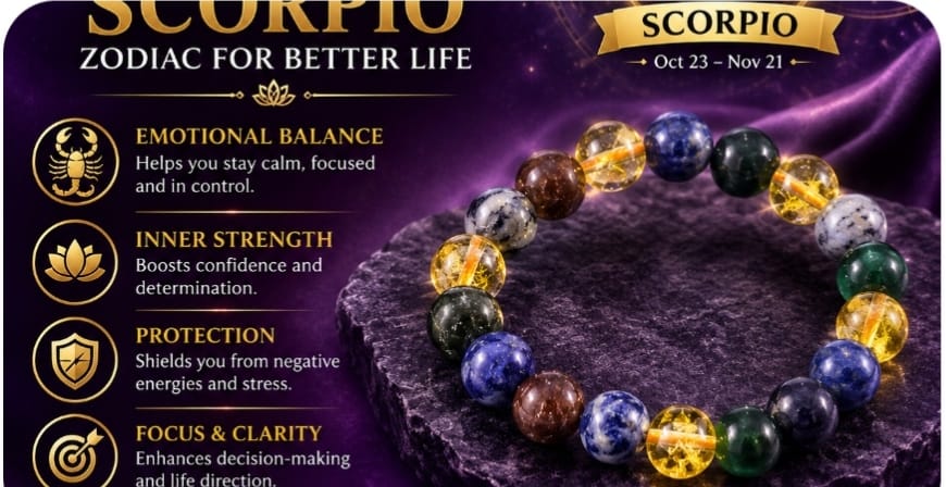 Read more about the article ♏ Scorpio Bracelet – A Symbol of Strength, Transformation, Protection & Inner Confidence