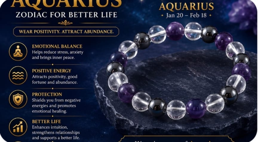 Read more about the article ♒ Aquarius Bracelet – A Symbol of Independence, Innovation, Freedom & New Ideas