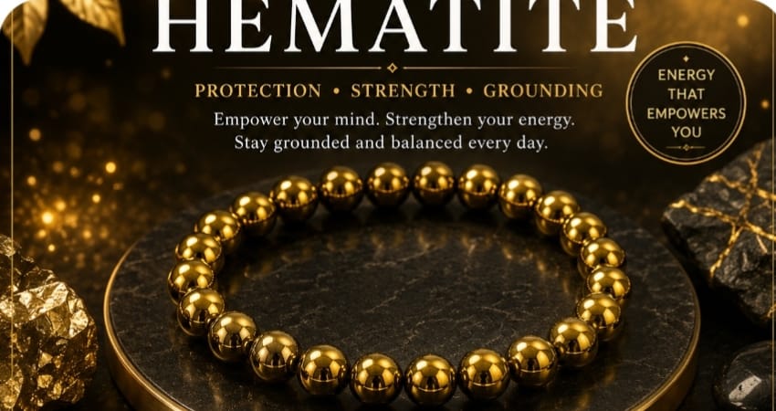 Read more about the article ✨ Golden Hematite Bracelet – A Symbol of Confidence, Grounding, Protection & Success