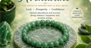 Read more about the article 🍀 Green Aventurine Bracelet – A Symbol of Opportunity, Growth, Confidence & Abundance